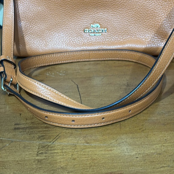 2000 Coach Orange Mia Crossbody Double Zip Compartments Hidden Snap Closure NWOT - Picture 3 of 16